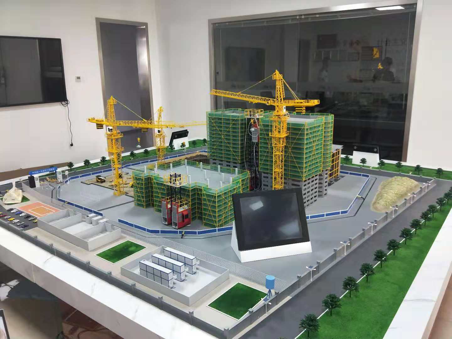 吉首市建筑施工场景模型